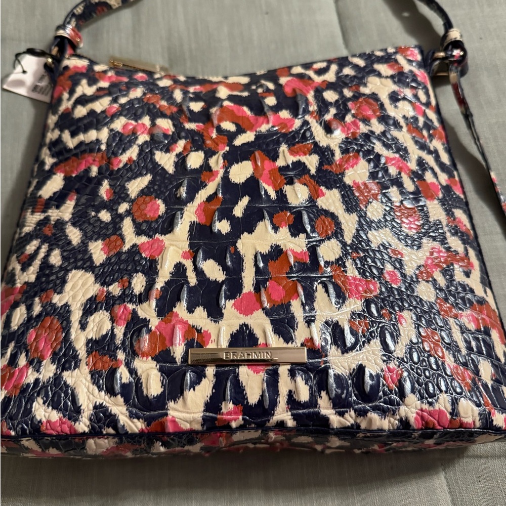 Brahmin Multicolor Crossbody Bag with Matching Wallet